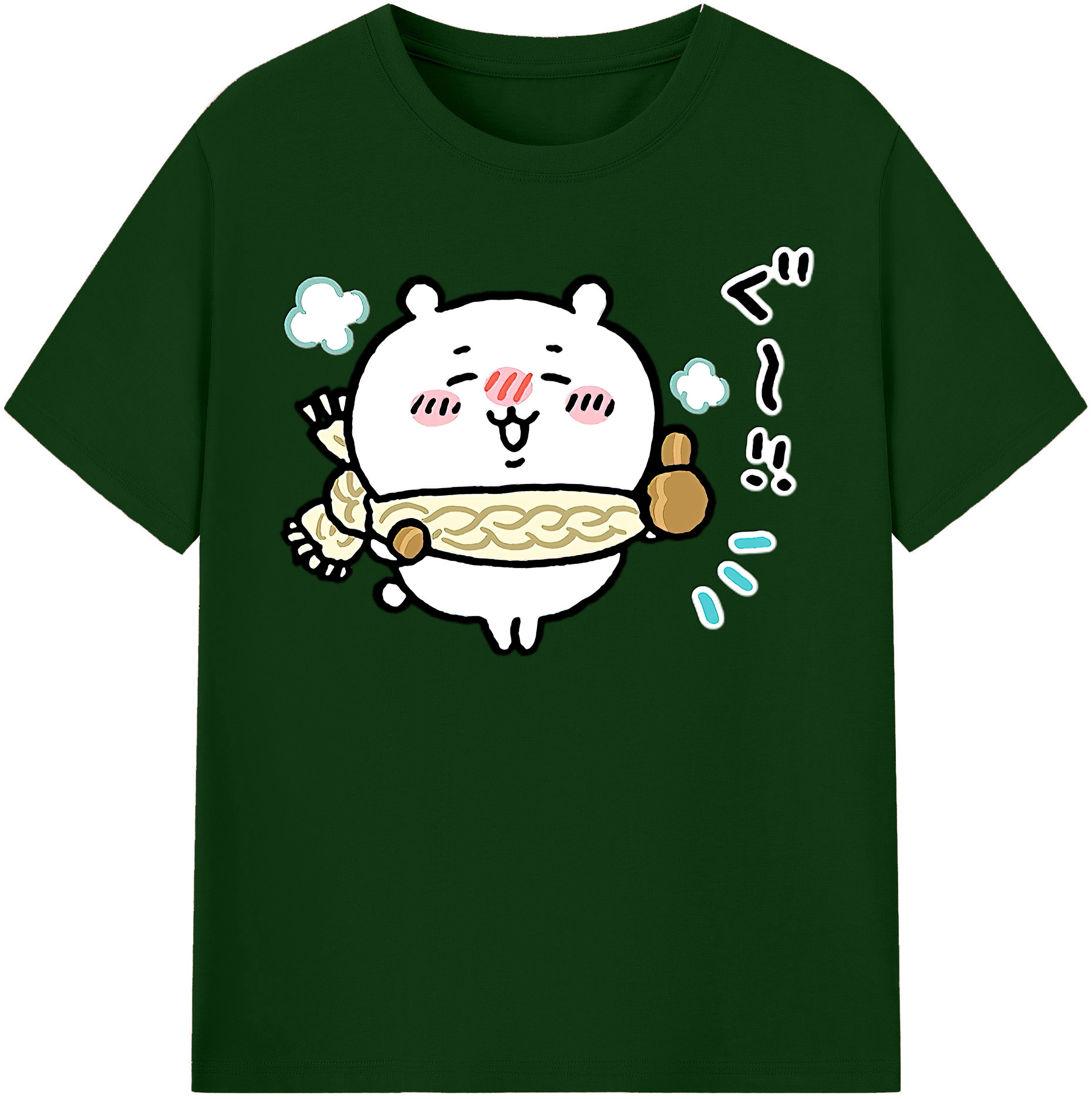（画像用） ちいかわ ちいかわ Chii-kawa chiikawa 綿100％半袖Tシャツ（フロントプリント）